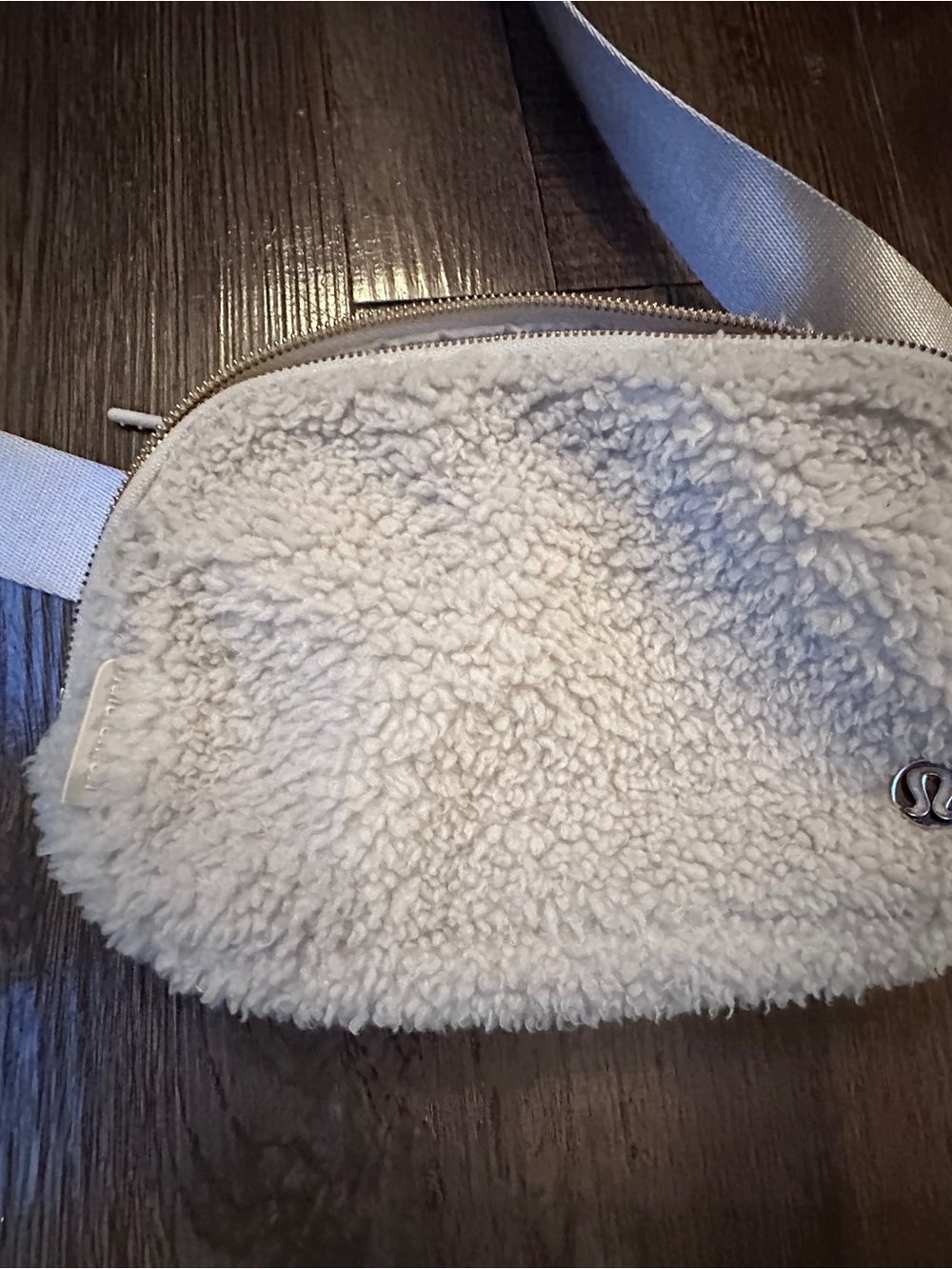 lululemon athletica Cream Sherpa Crossbody Belt Bag